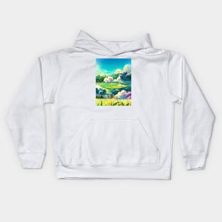 Field Of Colors Kids Hoodie